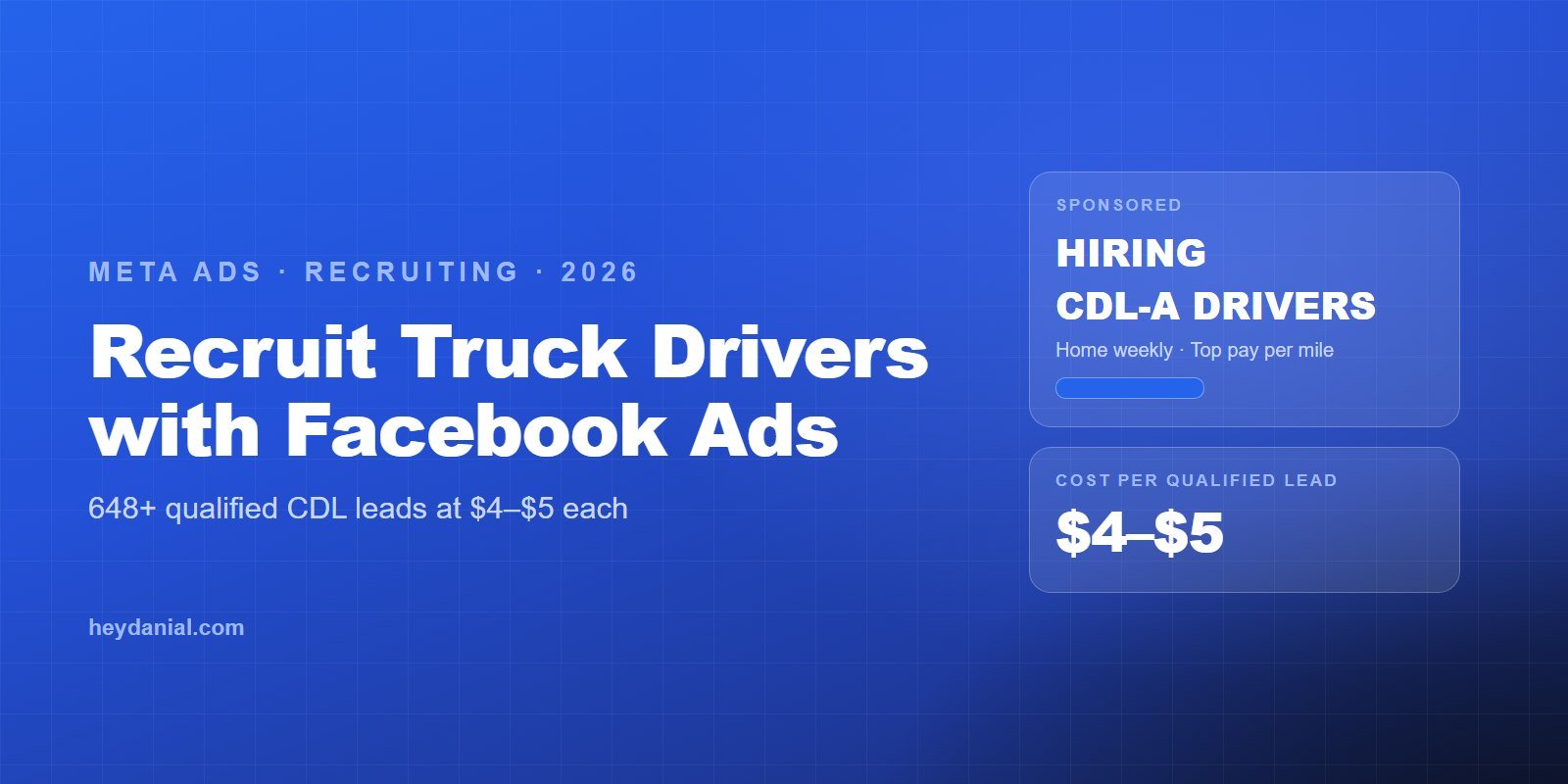 How to recruit truck drivers with Facebook ads